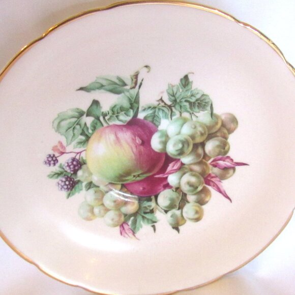 Regency Tea Cup and Saucer, Soft Cream, Fabulous Hand Painted Fruit, - Picture 4 of 8